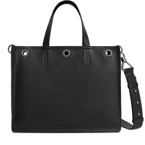 NWT All Saints Captain E/W Leather Tote - Picture 5 of 6